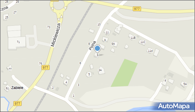 Tuchów, Polna, 7, mapa Tuchów