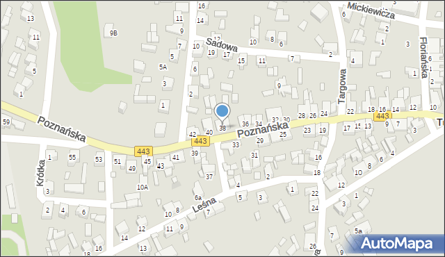 Tuliszków, Poznańska, 38, mapa Tuliszków