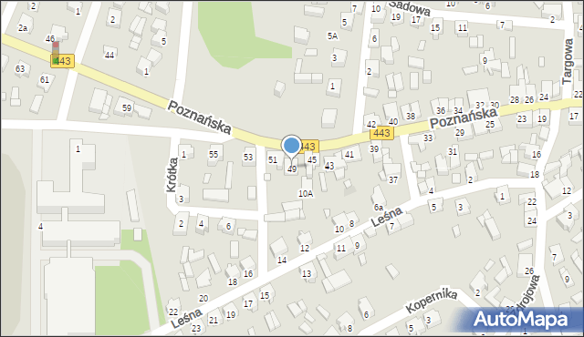 Tuliszków, Poznańska, 49, mapa Tuliszków