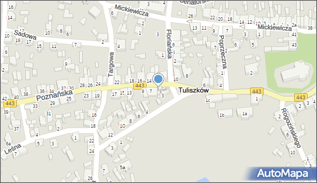 Tuliszków, Poznańska, 5, mapa Tuliszków