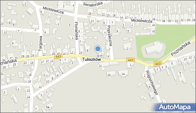 Tuliszków, Poznańska, 6, mapa Tuliszków