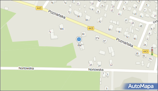 Tuliszków, Poznańska, 69a, mapa Tuliszków