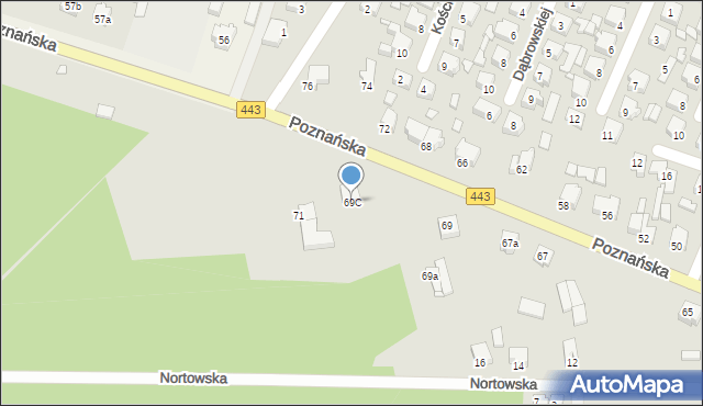 Tuliszków, Poznańska, 69C, mapa Tuliszków