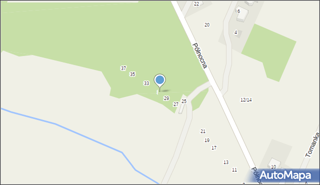 Twarda, Północna, 31, mapa Twarda