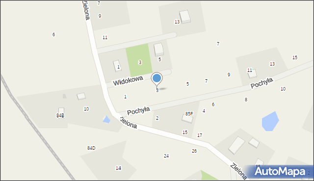 Ugoszcz, Pochyła, 3, mapa Ugoszcz