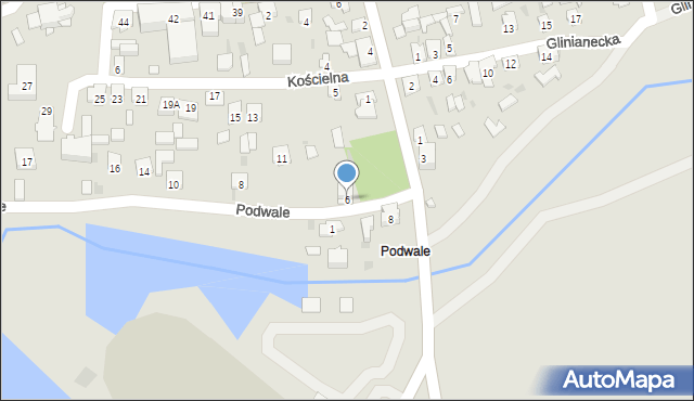 Ulanów, Podwale, 6, mapa Ulanów