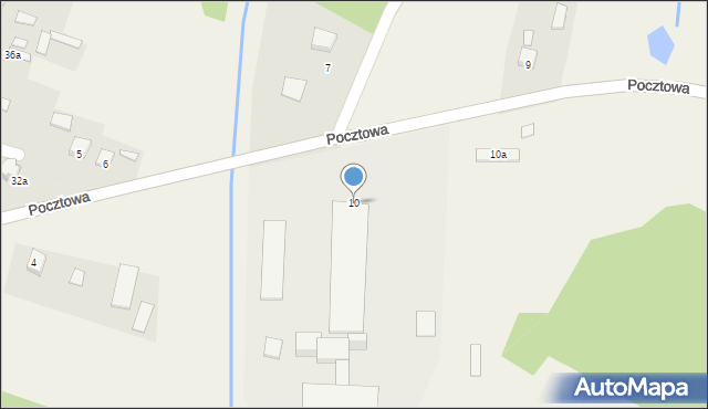 Urszulin, Pocztowa, 10, mapa Urszulin