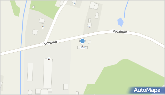 Urszulin, Pocztowa, 10a, mapa Urszulin