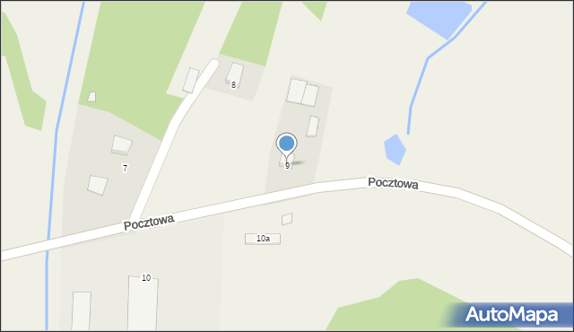 Urszulin, Pocztowa, 9, mapa Urszulin