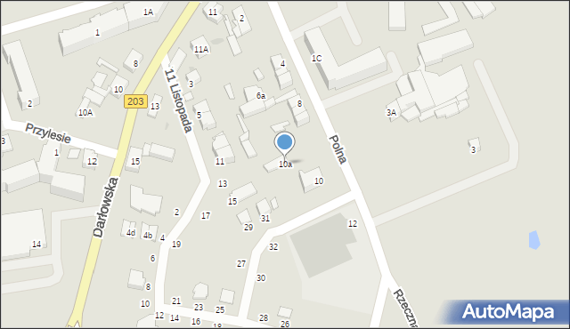 Ustka, Polna, 10a, mapa Ustka