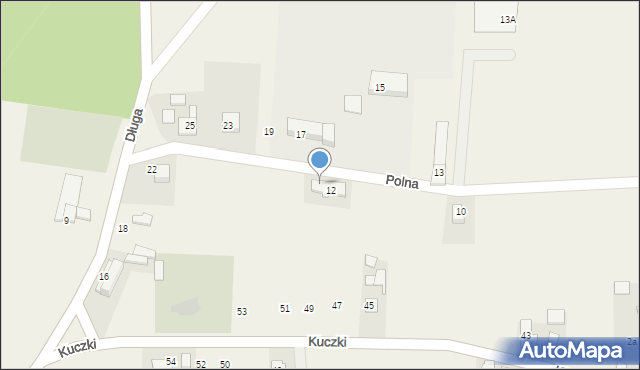 Wachów, Polna, 12a, mapa Wachów