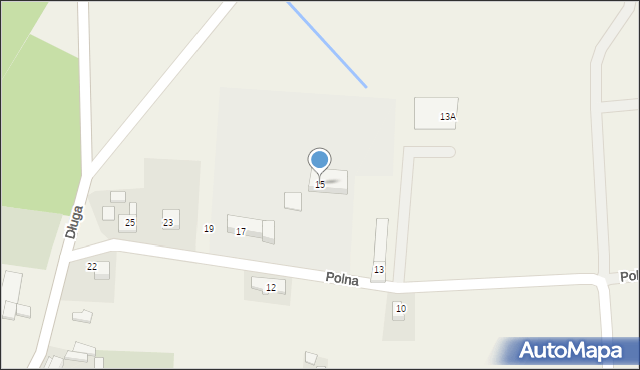 Wachów, Polna, 15, mapa Wachów