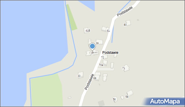 Wadowice, Podstawie, 37, mapa Wadowice