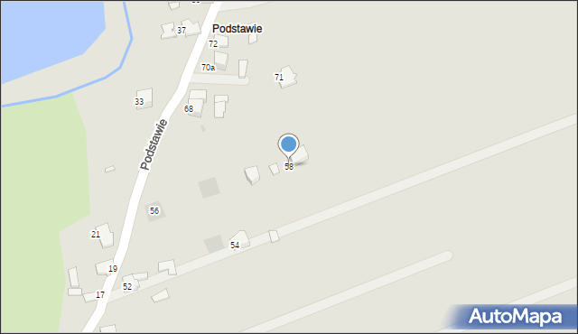Wadowice, Podstawie, 58, mapa Wadowice
