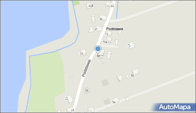 Wadowice, Podstawie, 68, mapa Wadowice