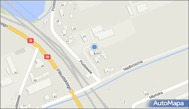 Wadowice, Podstawie, 8, mapa Wadowice