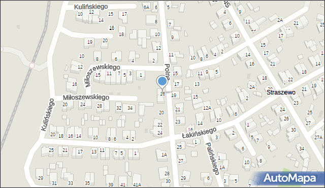 Wągrowiec, Polna, 16, mapa Wągrowiec