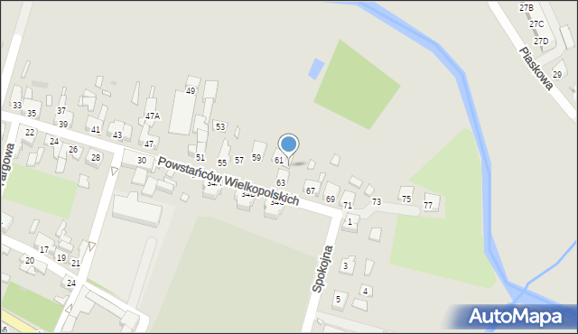 Wągrowiec, Powstańców Wielkopolskich, 65, mapa Wągrowiec