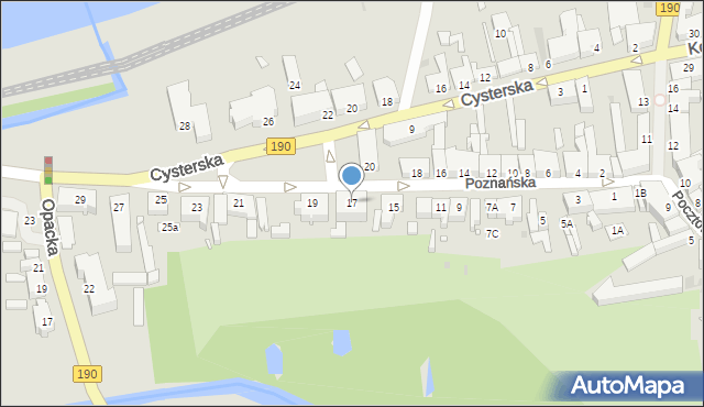Wągrowiec, Poznańska, 17, mapa Wągrowiec