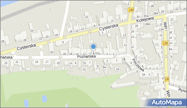 Wągrowiec, Poznańska, 8, mapa Wągrowiec