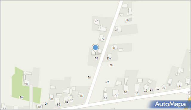 Warężyn, Podleśna, 78, mapa Warężyn