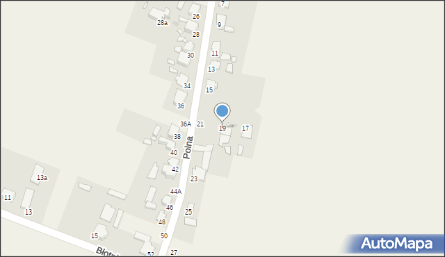 Warmątowice, Polna, 19, mapa Warmątowice