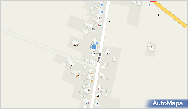 Warmątowice, Polna, 20, mapa Warmątowice