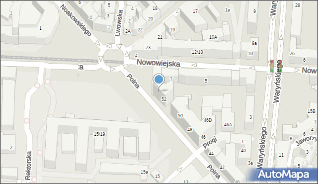 Warszawa, Polna, 54, mapa Warszawy