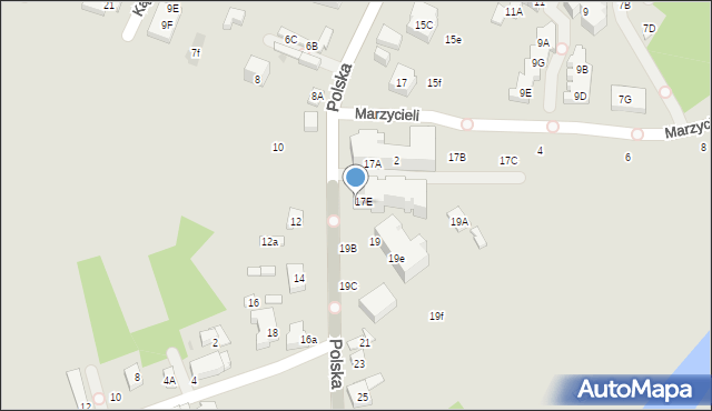 Warszawa, Polska, 17F, mapa Warszawy