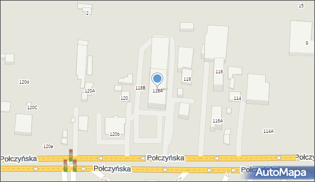 Warszawa, Połczyńska, 118A, mapa Warszawy