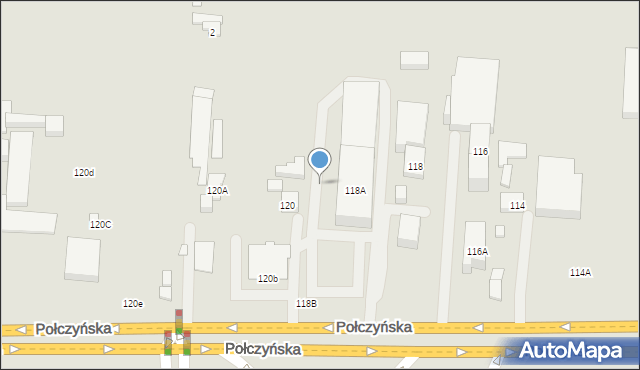 Warszawa, Połczyńska, 118B, mapa Warszawy