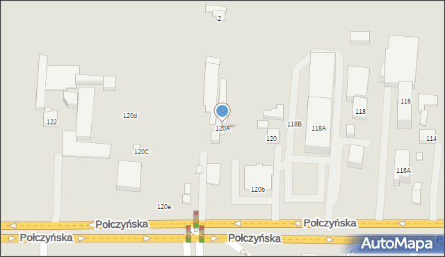 Warszawa, Połczyńska, 120A, mapa Warszawy