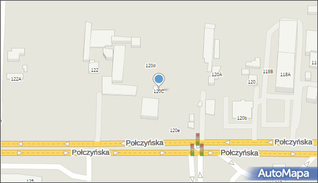 Warszawa, Połczyńska, 120C, mapa Warszawy