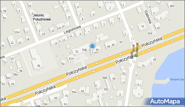 Warszawa, Połczyńska, 50a, mapa Warszawy