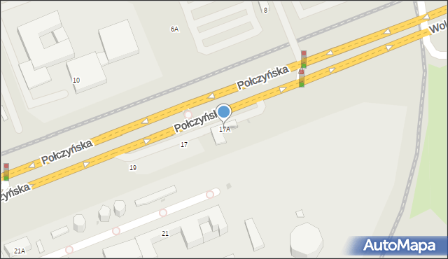 Warszawa, Połczyńska, 17A, mapa Warszawy