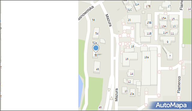 Warszawa, Poloneza, 50, mapa Warszawy