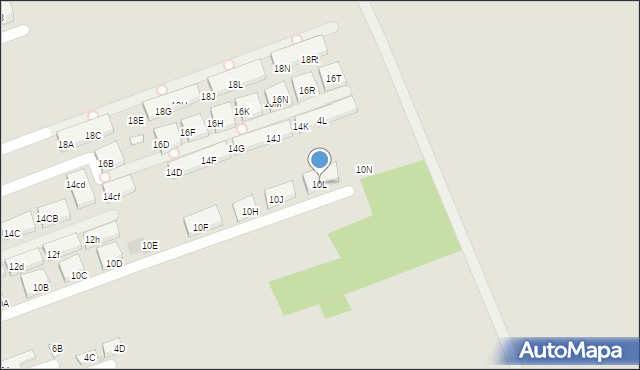 Warszawa, Poprawna, 10L, mapa Warszawy