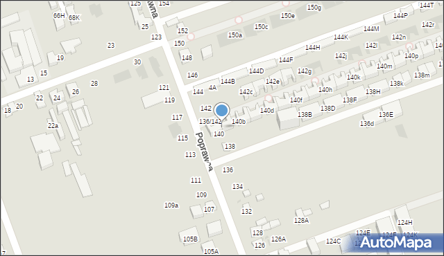 Warszawa, Poprawna, 140a, mapa Warszawy