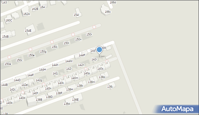 Warszawa, Poprawna, 142s, mapa Warszawy