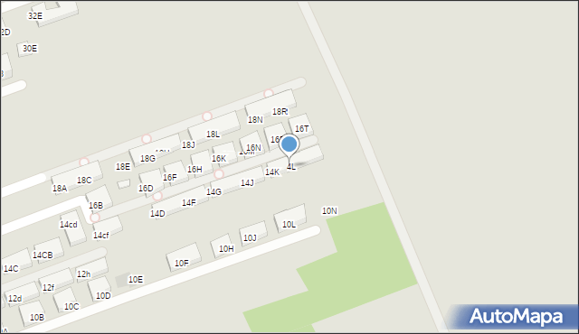 Warszawa, Poprawna, 14L, mapa Warszawy