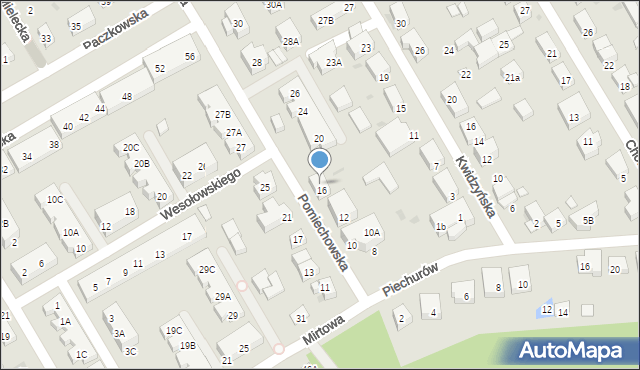 Warszawa, Pomiechowska, 18, mapa Warszawy