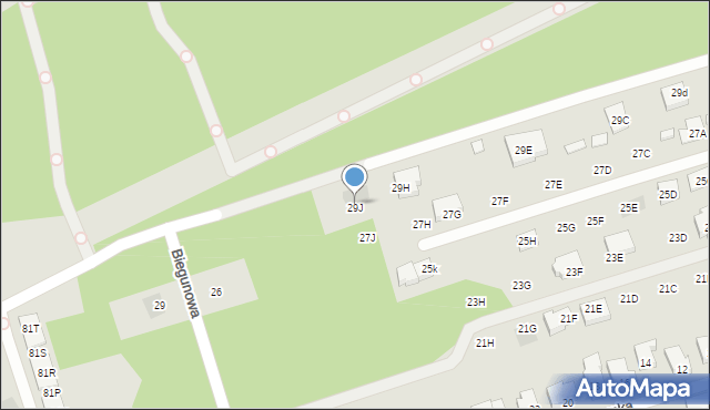 Warszawa, Północna, 29J, mapa Warszawy