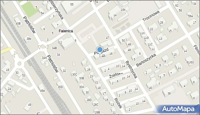 Warszawa, Podjazd, 6, mapa Warszawy