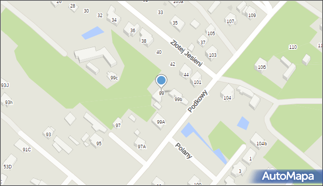 Warszawa, Podkowy, 99, mapa Warszawy