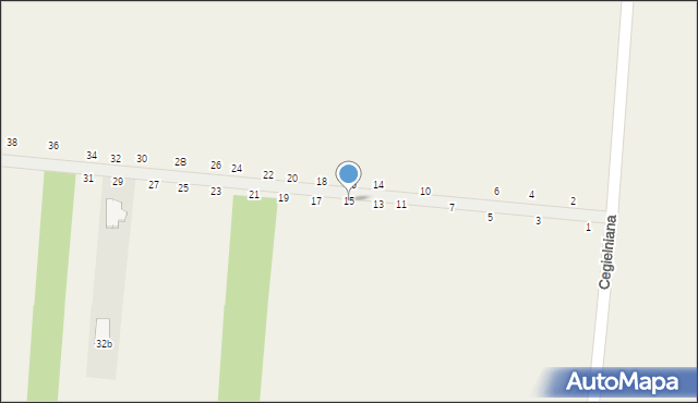 Wąwał, Polna, 15, mapa Wąwał