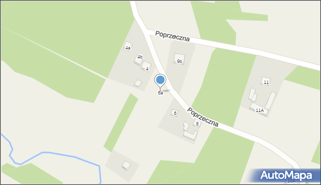 Węglewice, Poprzeczna, 6a, mapa Węglewice