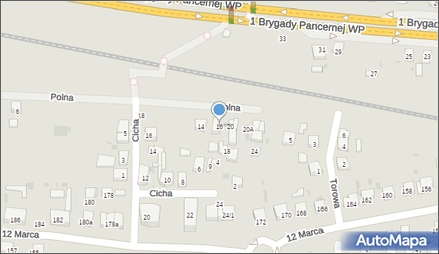 Wejherowo, Polna, 16, mapa Wejherowo