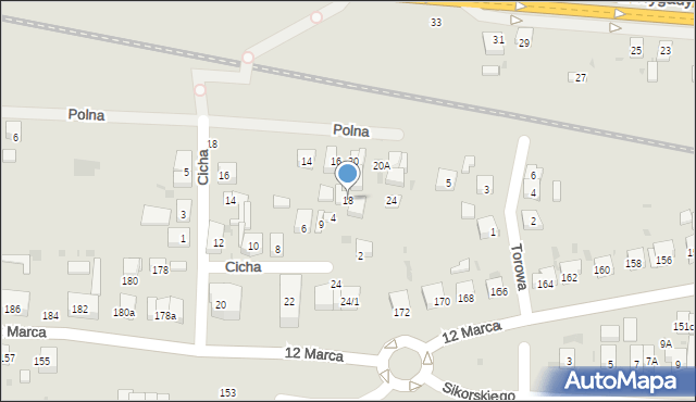 Wejherowo, Polna, 18, mapa Wejherowo