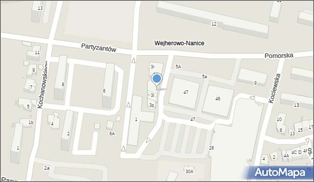 Wejherowo, Pomorska, 3g, mapa Wejherowo