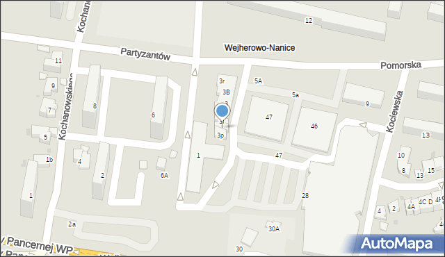 Wejherowo, Pomorska, 3K, mapa Wejherowo